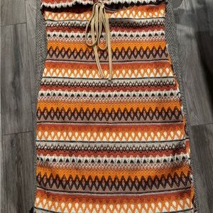 Multicolor Patterned Knit Dress